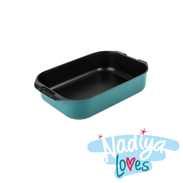 Prestige Roaster in Teal Cast Aluminium Non Stick Induction Base Cookware