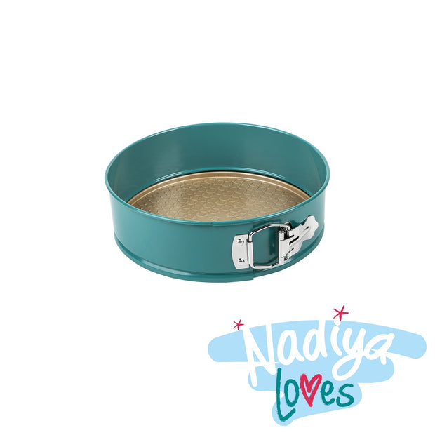 Prestige Round Cake Tin in Teal Dishwasher Safe Mould Springform Pan - 9"