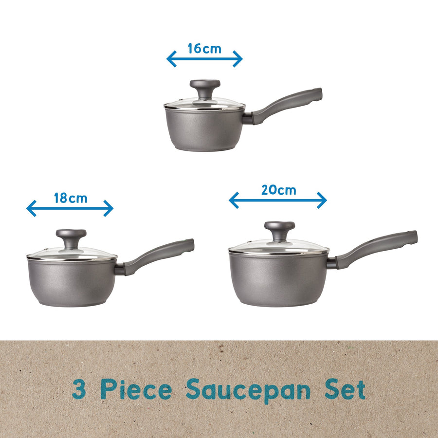Prestige: Earth Pan Ceramic Non-Stick Saucepan Set - 3 Piece