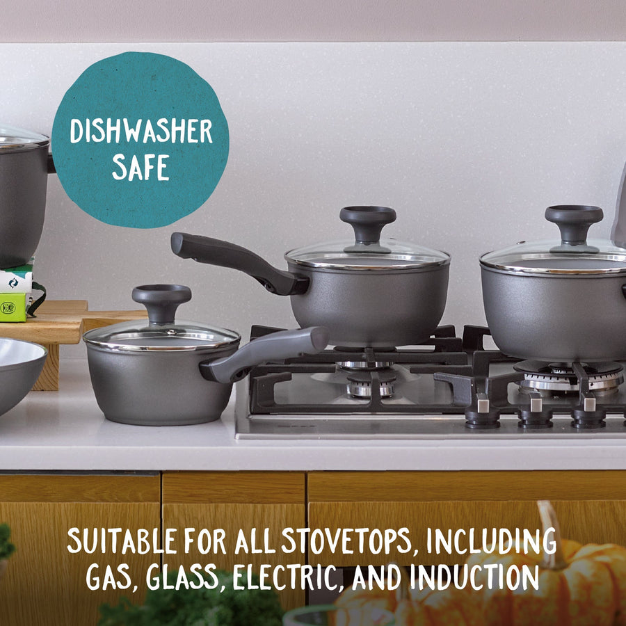 Prestige: Earth Pan Ceramic Non-Stick Saucepan Set - 3 Piece