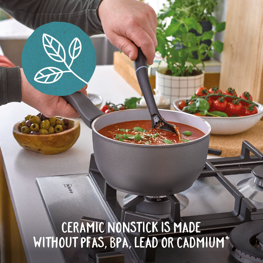 Prestige: Earth Pan Ceramic Non-Stick Saucepan Set - 3 Piece