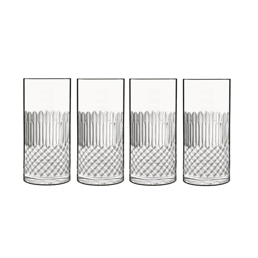 Luigi Bormioli: Diamante Hi Ball Glasses 480ML - 4 Pack