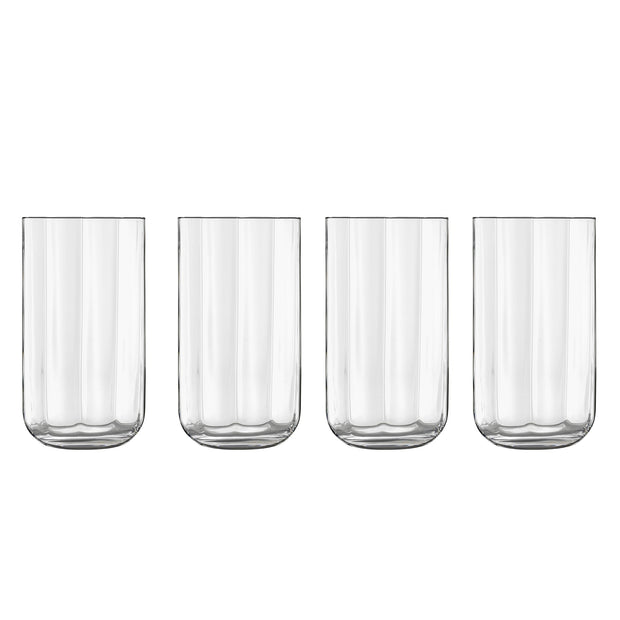 Luigi Bormioli Jazz Hi-Ball Glasses, 450ml x 4