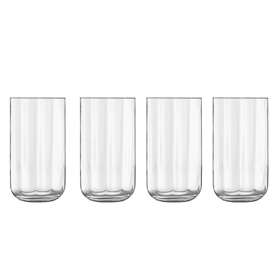 Luigi Bormioli Jazz Hi-Ball Glasses, 450ml x 4