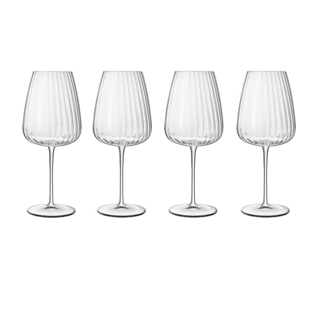 Luigi Bormioli: Optica Bordeaux Red Wine Glasses 700ML - 4 Pack
