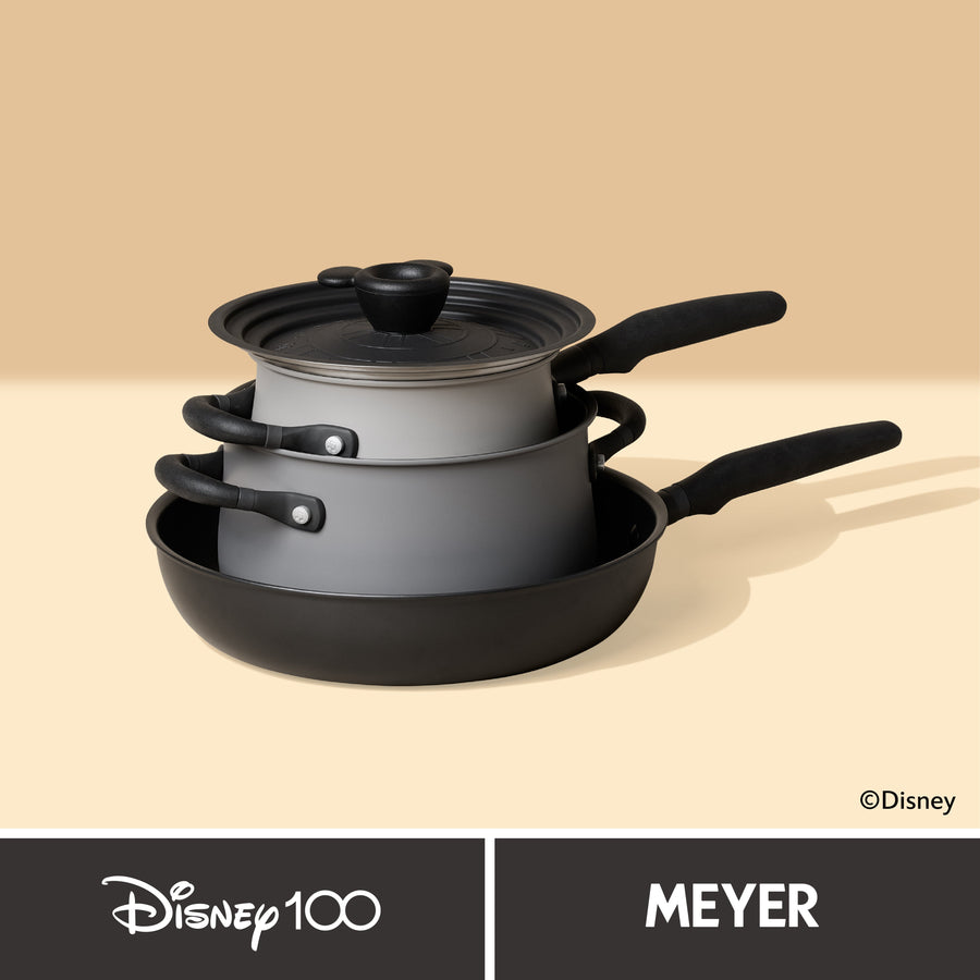 Meyer Disney Stackable 4 Piece Non Stick Pan Set - Disney 100 Steamboat Willie Limited Edition