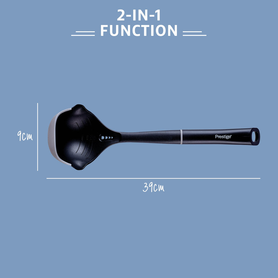 Prestige 2-in-1 Kitchen Utensil - Ladle with Silicone Edge