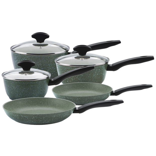Prestige: Eco Non-Stick Saucepan with Lids & Frying Pan Set - 5 Piece