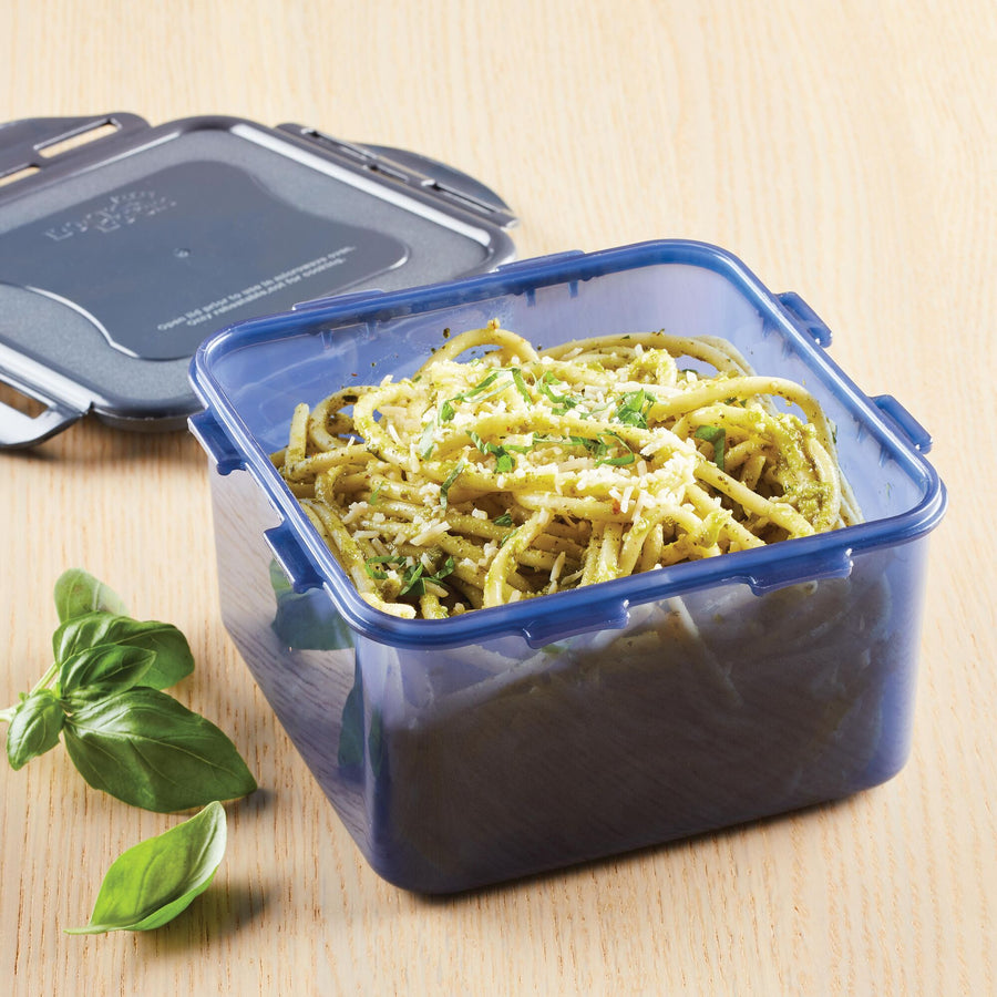 LocknLock Square Eco Food Containers with Lids, 5 x 870ml