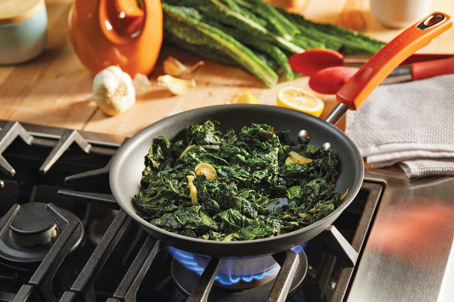 Rachael Ray: Classic Non-Stick Brights Frying Pan, Saucepan, Sauté Pan & Lid Set - 6 Pieces