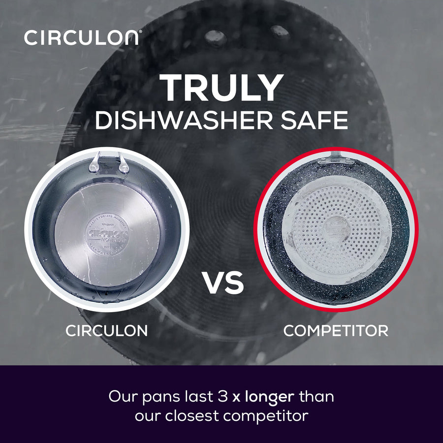 Circulon Style Hard Anodised Sauteuse, 24cm/2.8L