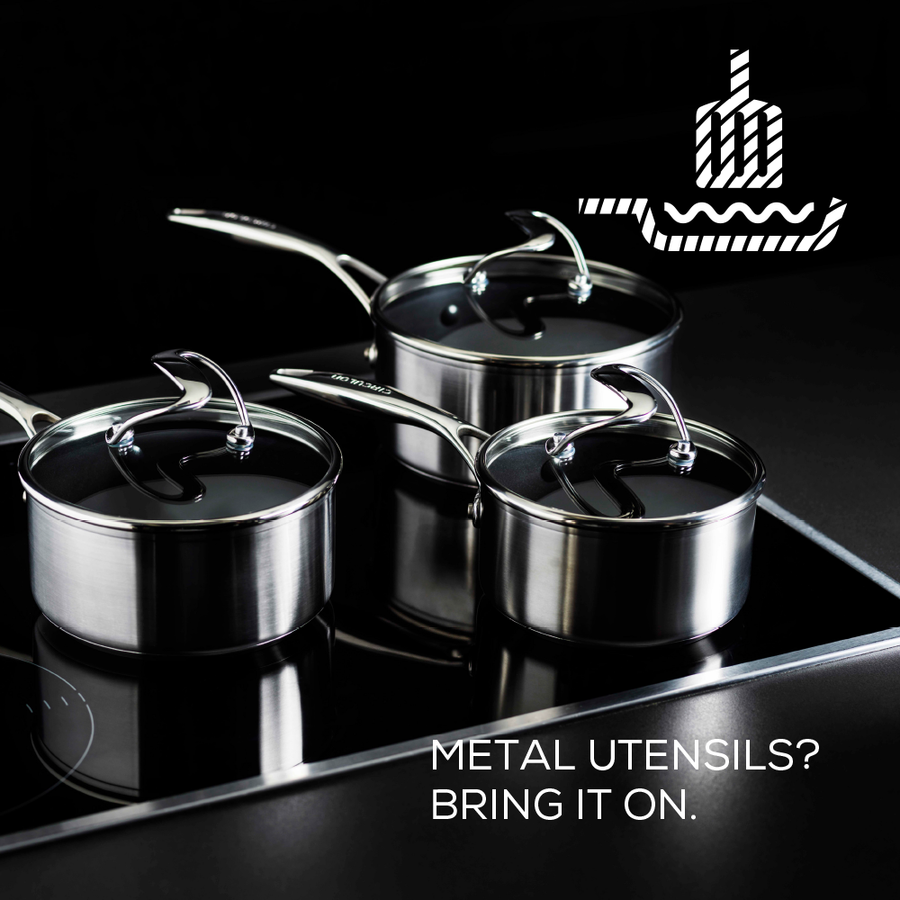 Circulon C Series Stainless Steel Saucepan, 18cm/1.9L