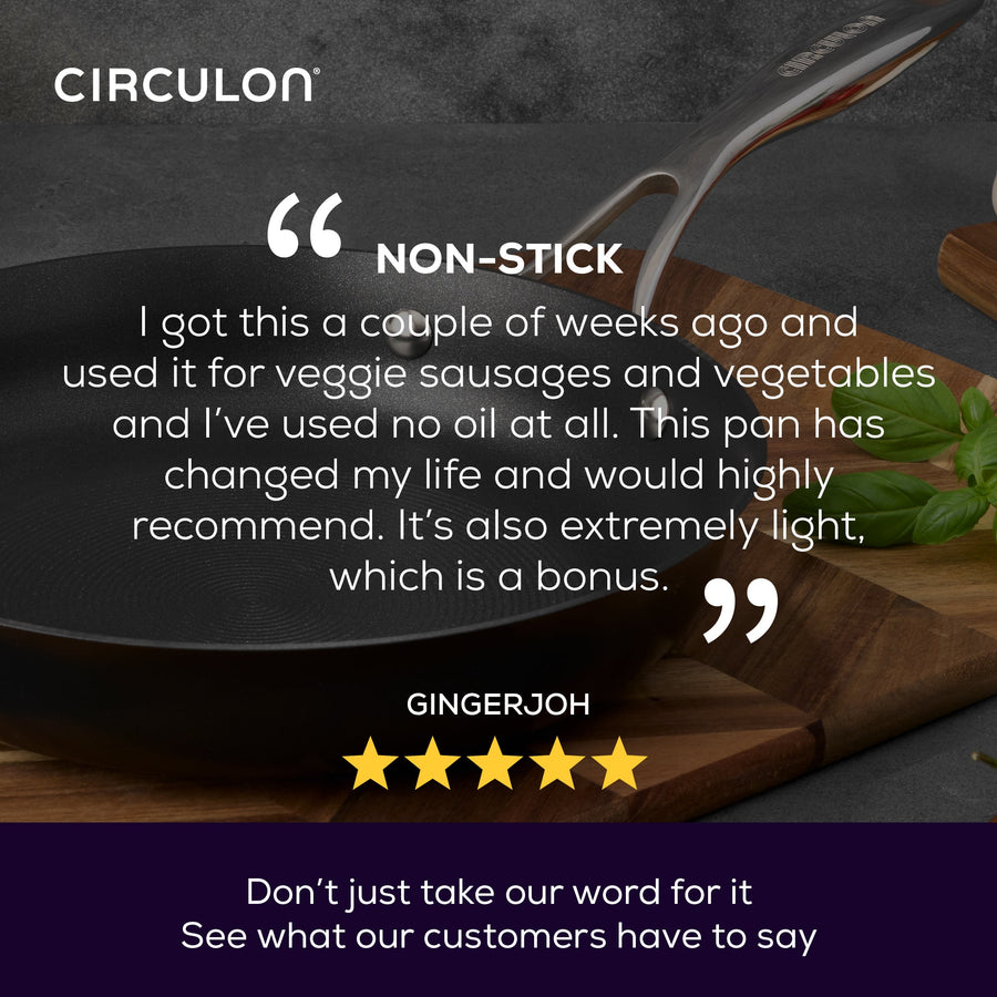Circulon Style Hard Anodised Skillet, 28cm