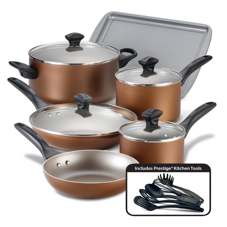 Farberware: Non-Stick Copper Pan Set - 11 Pieces