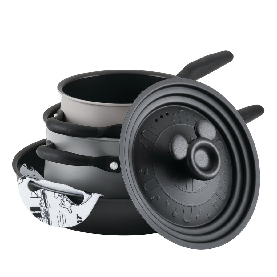 Meyer Disney Stackable 4 Piece Non Stick Pan Set - Disney 100 Steamboat Willie Limited Edition