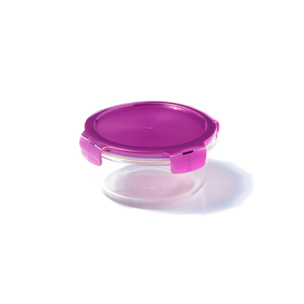 LocknLock Eco Ovenglass Food Container Reusable Round Glass Storage Box - 650 ml