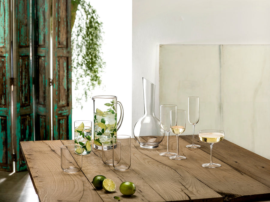 Luigi Bormioli Sublime Flute Glasses Set 210 ml Crystal Glassware - Pack of 4