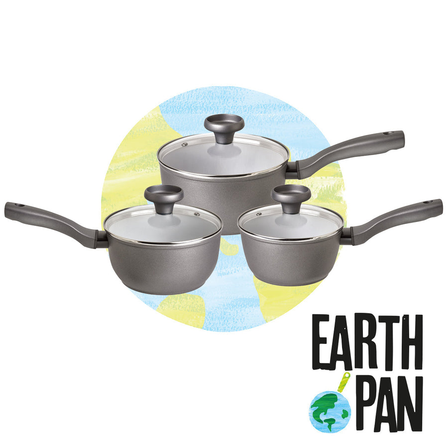 Prestige: Earth Pan Ceramic Non-Stick Saucepan Set - 3 Piece