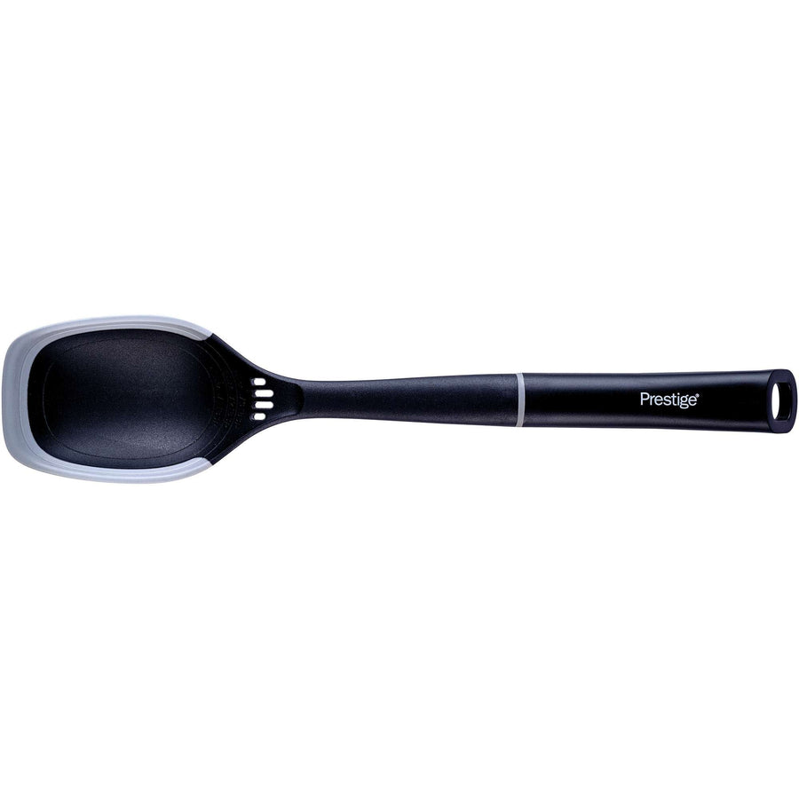 Prestige 2-in-1 Kitchen Utensil - Solid Spoon with Silicone Edge