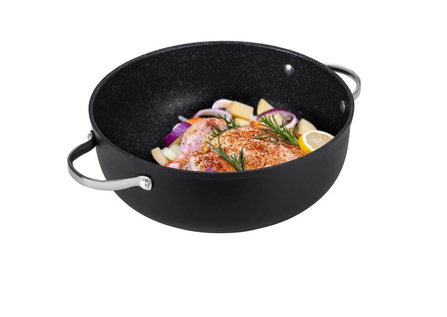 Scratch Guard Non-Stick Induction Casserole Dish & Lid - 28cm