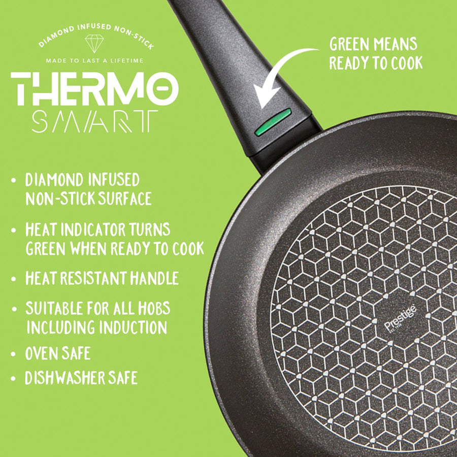 Prestige: Thermo Smart Heat Indicator Non-Stick Saucepan & Lid Set - 3 Piece