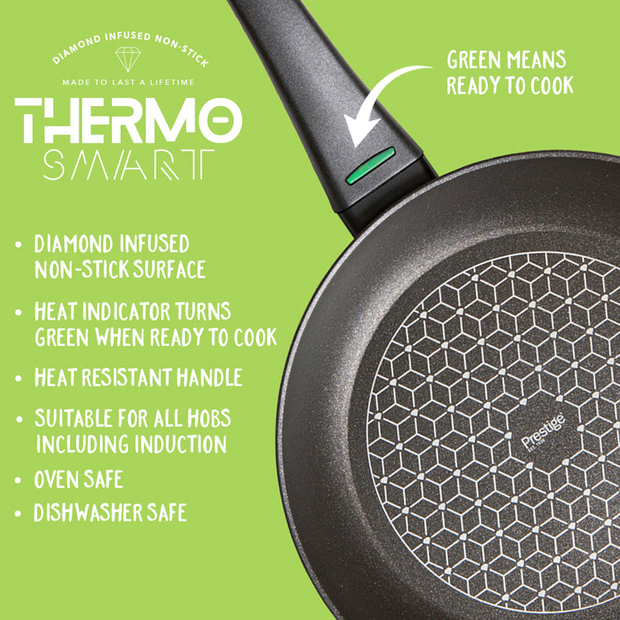 Prestige: Thermo Smart Heat Indicator Non-Stick Saucepan & Frying Pan Set - 5 Pieces