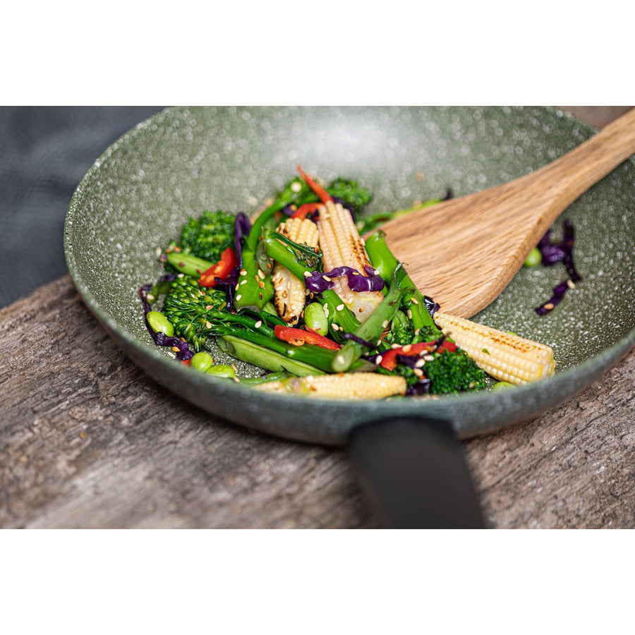 Prestige: Eco Non-Stick Induction Frying Pans, Wok & Lid Set - 3 Piece Set